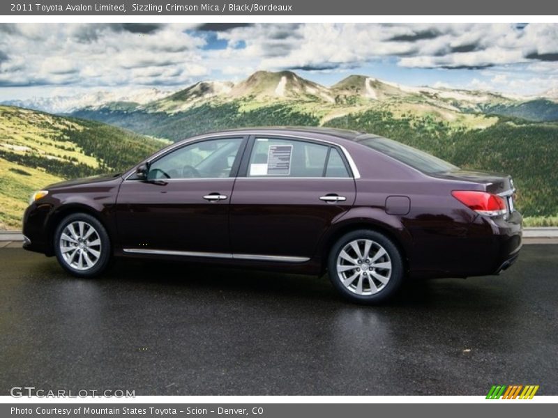 Sizzling Crimson Mica / Black/Bordeaux 2011 Toyota Avalon Limited