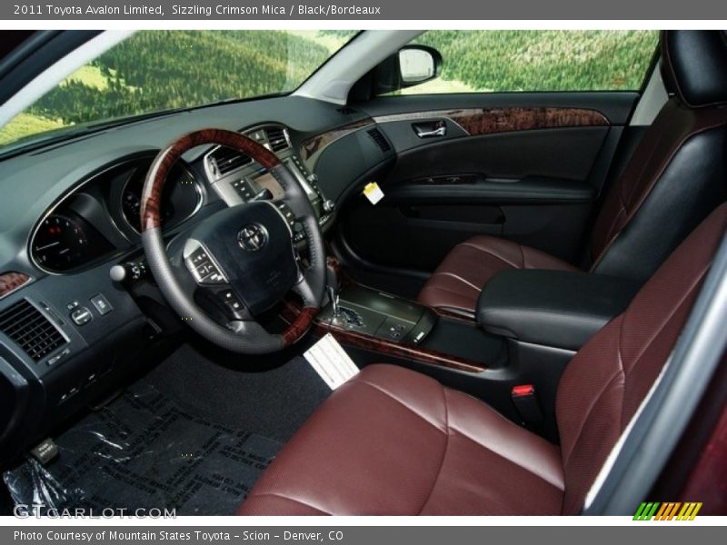  2011 Avalon Limited Black/Bordeaux Interior