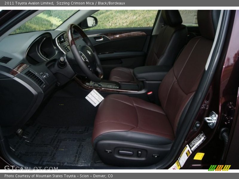  2011 Avalon Limited Black/Bordeaux Interior