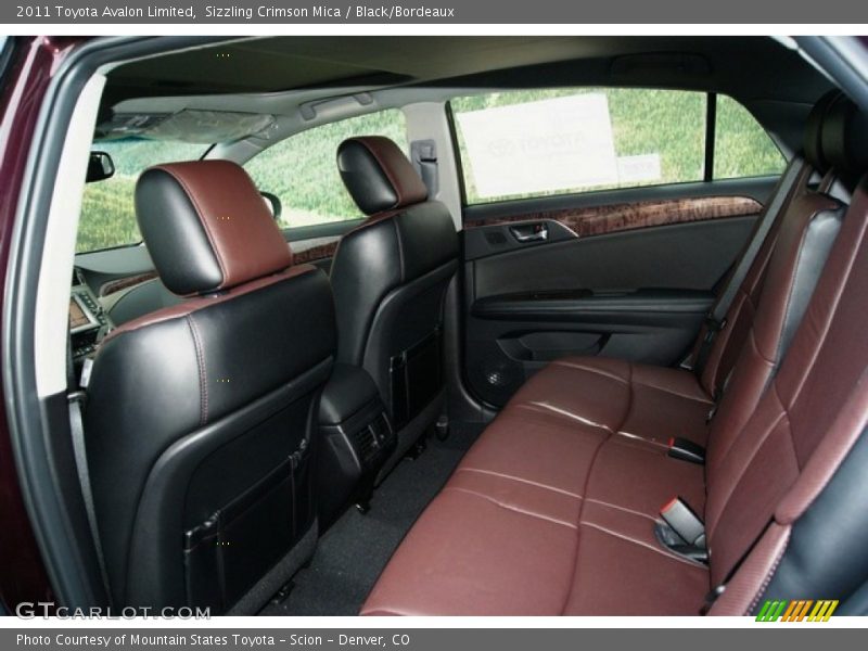  2011 Avalon Limited Black/Bordeaux Interior