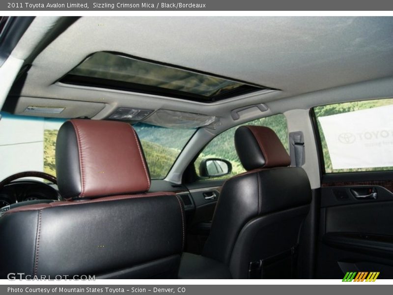 Sunroof of 2011 Avalon Limited