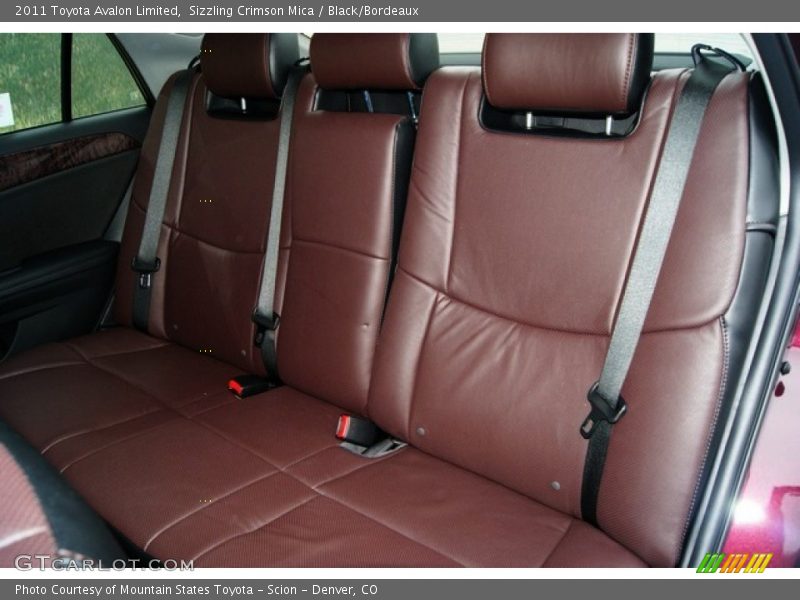  2011 Avalon Limited Black/Bordeaux Interior