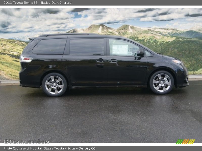 Black / Dark Charcoal 2011 Toyota Sienna SE