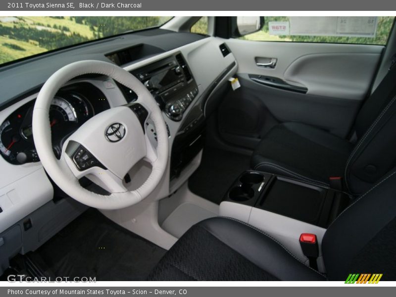 Black / Dark Charcoal 2011 Toyota Sienna SE