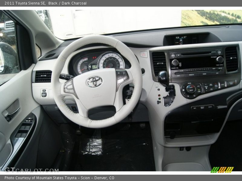 Black / Dark Charcoal 2011 Toyota Sienna SE
