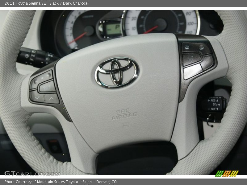 Black / Dark Charcoal 2011 Toyota Sienna SE