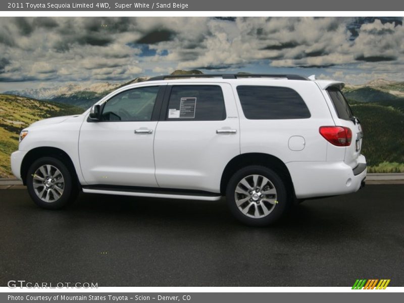 Super White / Sand Beige 2011 Toyota Sequoia Limited 4WD