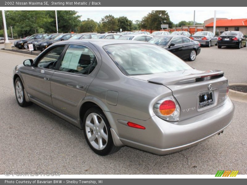 Sterling Mist Metallic / Black 2002 Nissan Maxima SE