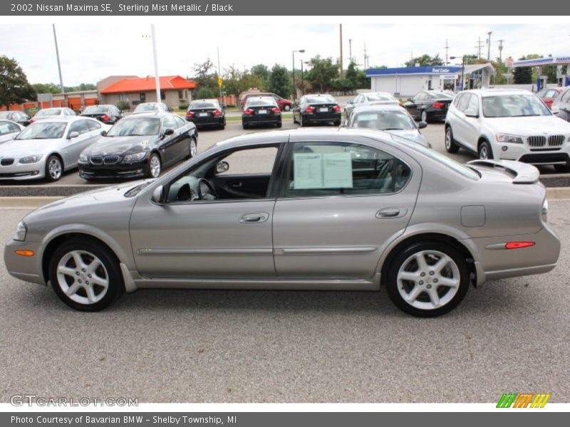 Sterling Mist Metallic / Black 2002 Nissan Maxima SE