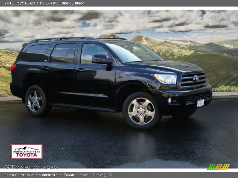 Black / Black 2011 Toyota Sequoia SR5 4WD