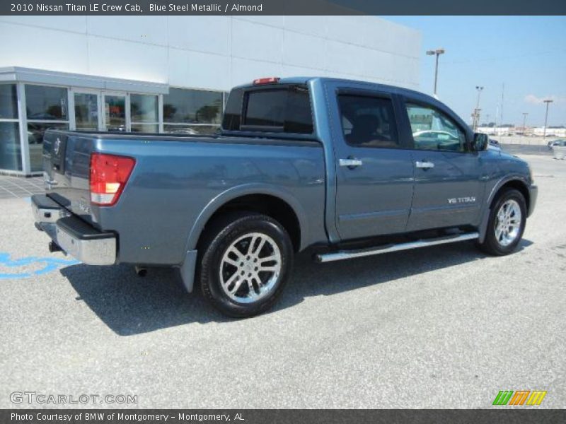 Blue Steel Metallic / Almond 2010 Nissan Titan LE Crew Cab