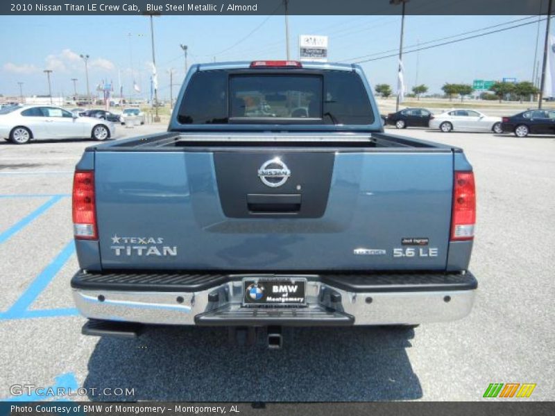 Blue Steel Metallic / Almond 2010 Nissan Titan LE Crew Cab