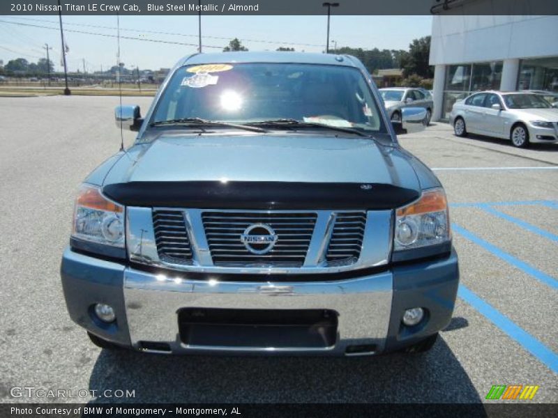 Blue Steel Metallic / Almond 2010 Nissan Titan LE Crew Cab