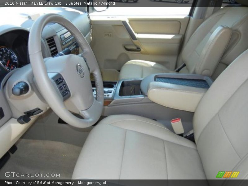 Blue Steel Metallic / Almond 2010 Nissan Titan LE Crew Cab