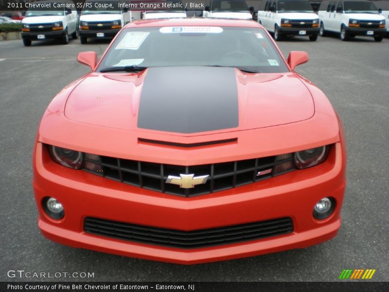 Inferno Orange Metallic / Black 2011 Chevrolet Camaro SS/RS Coupe