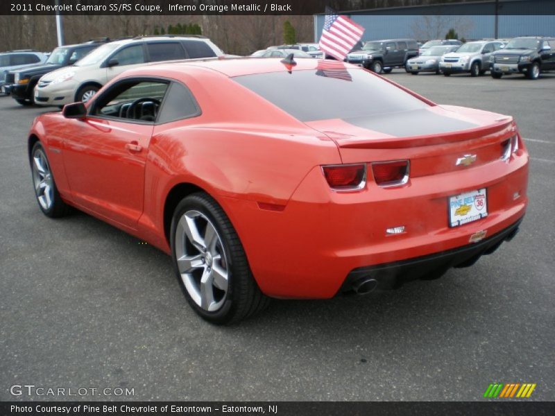 Inferno Orange Metallic / Black 2011 Chevrolet Camaro SS/RS Coupe