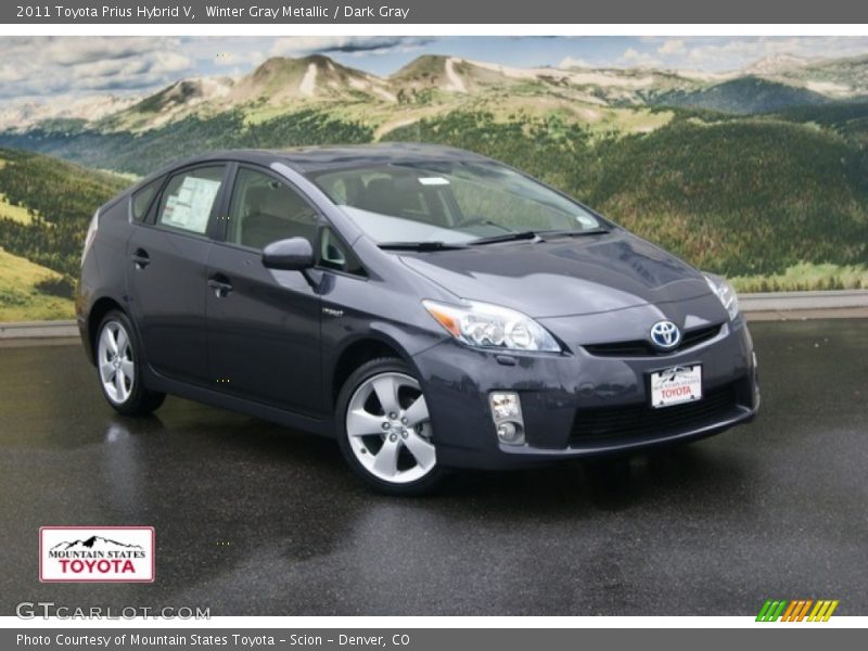 Winter Gray Metallic / Dark Gray 2011 Toyota Prius Hybrid V