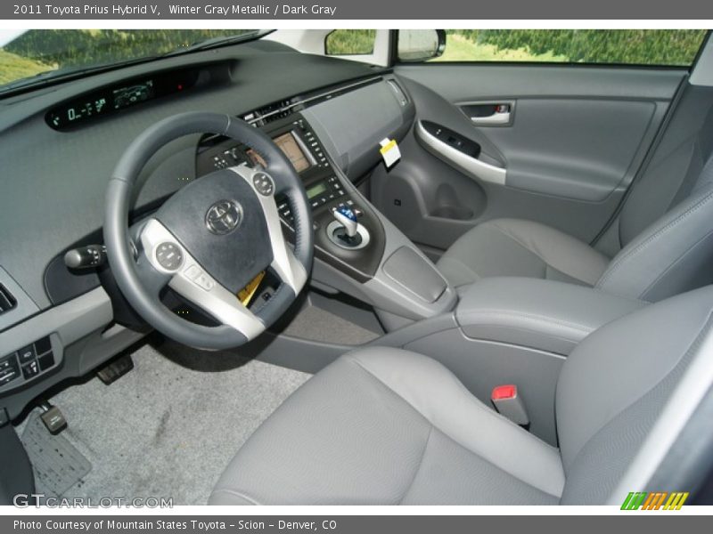  2011 Prius Hybrid V Dark Gray Interior