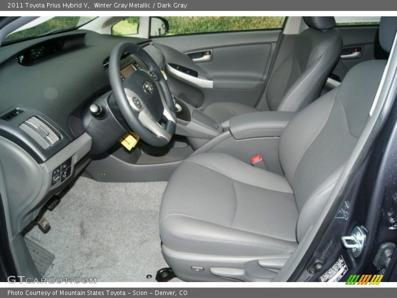  2011 Prius Hybrid V Dark Gray Interior