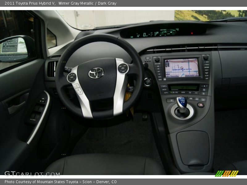 Winter Gray Metallic / Dark Gray 2011 Toyota Prius Hybrid V