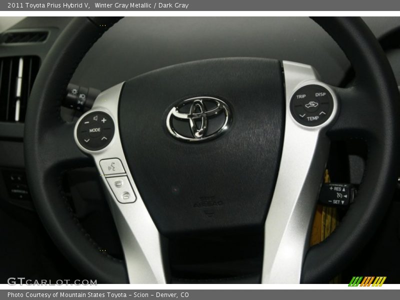 Winter Gray Metallic / Dark Gray 2011 Toyota Prius Hybrid V