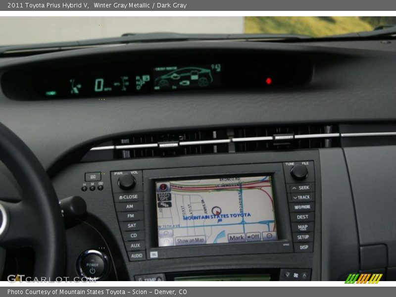 Winter Gray Metallic / Dark Gray 2011 Toyota Prius Hybrid V
