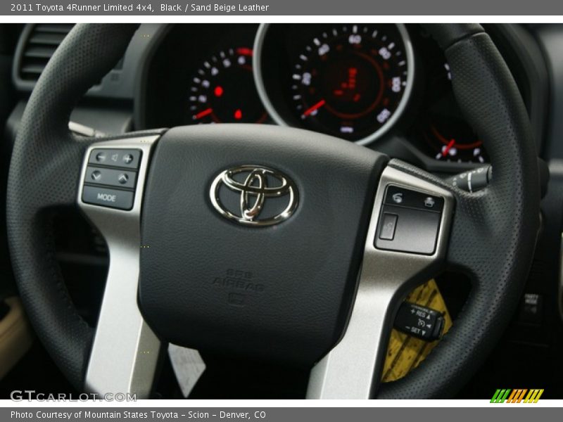 Black / Sand Beige Leather 2011 Toyota 4Runner Limited 4x4