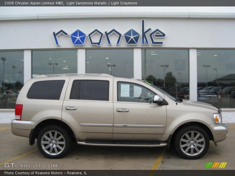 Light Sandstone Metallic / Light Graystone 2008 Chrysler Aspen Limited 4WD