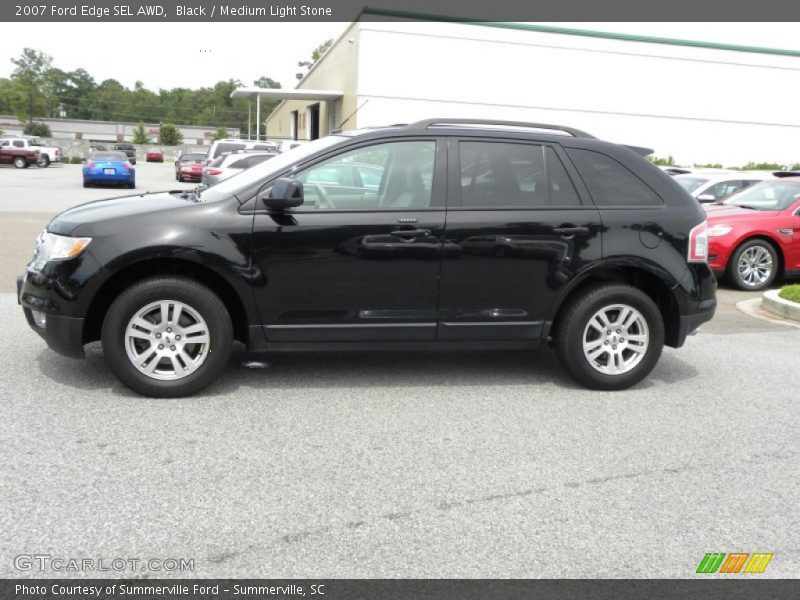 Black / Medium Light Stone 2007 Ford Edge SEL AWD