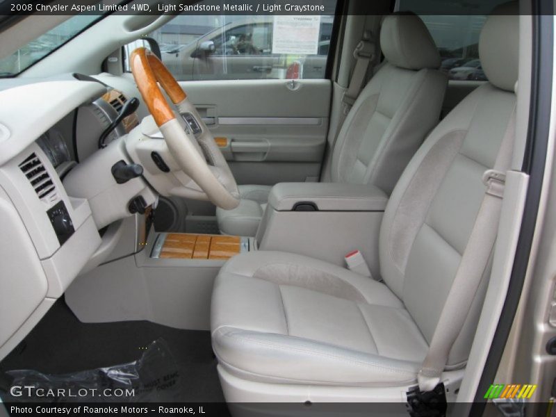 Light Sandstone Metallic / Light Graystone 2008 Chrysler Aspen Limited 4WD