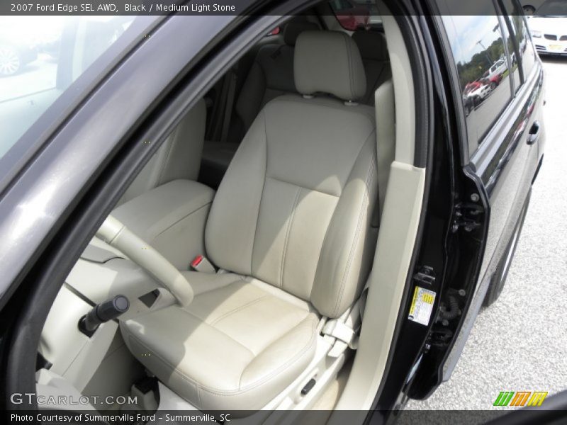 Black / Medium Light Stone 2007 Ford Edge SEL AWD