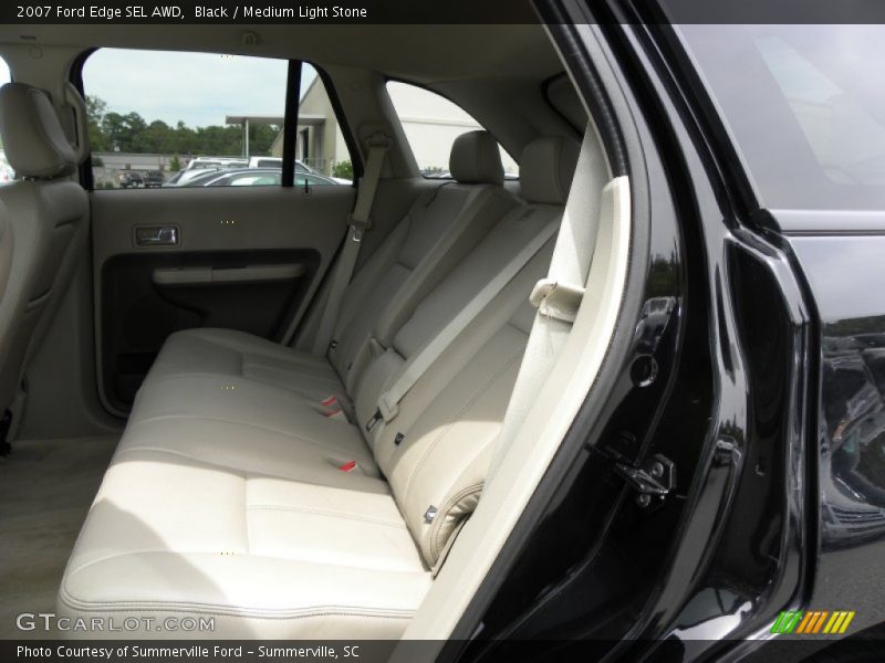 Black / Medium Light Stone 2007 Ford Edge SEL AWD