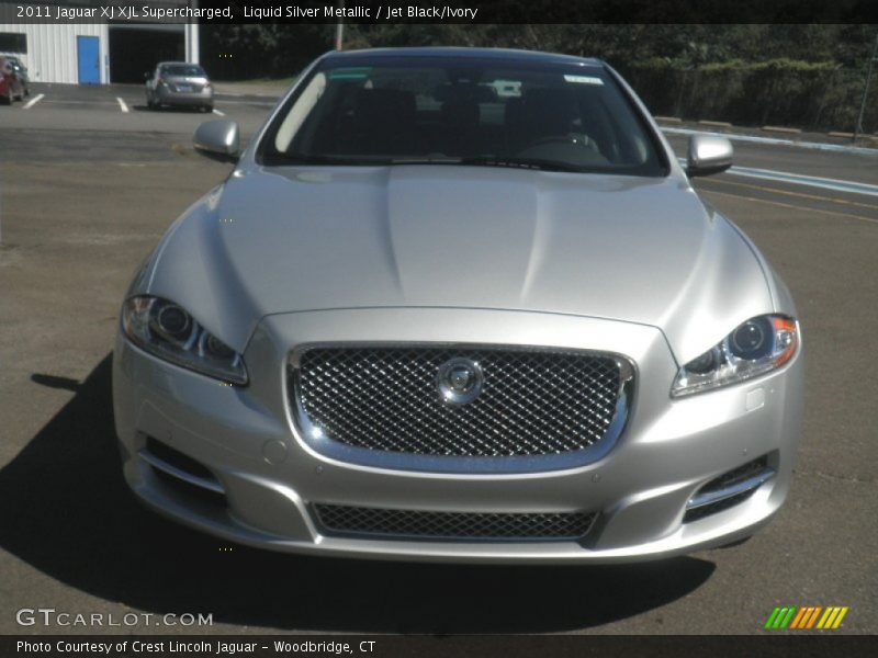 Liquid Silver Metallic / Jet Black/Ivory 2011 Jaguar XJ XJL Supercharged