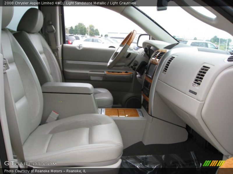 Light Sandstone Metallic / Light Graystone 2008 Chrysler Aspen Limited 4WD