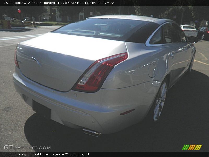 Liquid Silver Metallic / Jet Black/Ivory 2011 Jaguar XJ XJL Supercharged
