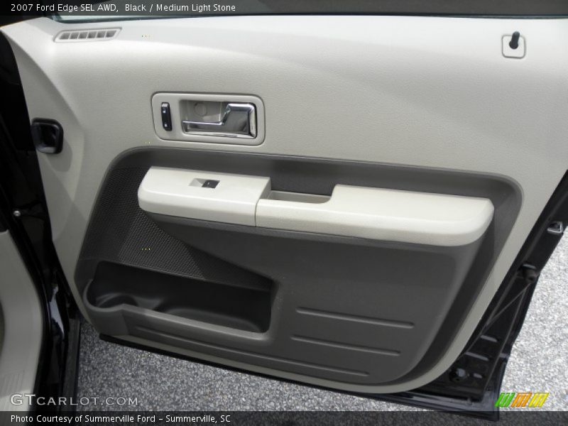 Black / Medium Light Stone 2007 Ford Edge SEL AWD