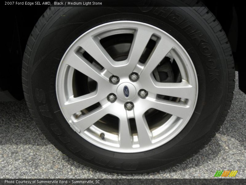 Black / Medium Light Stone 2007 Ford Edge SEL AWD