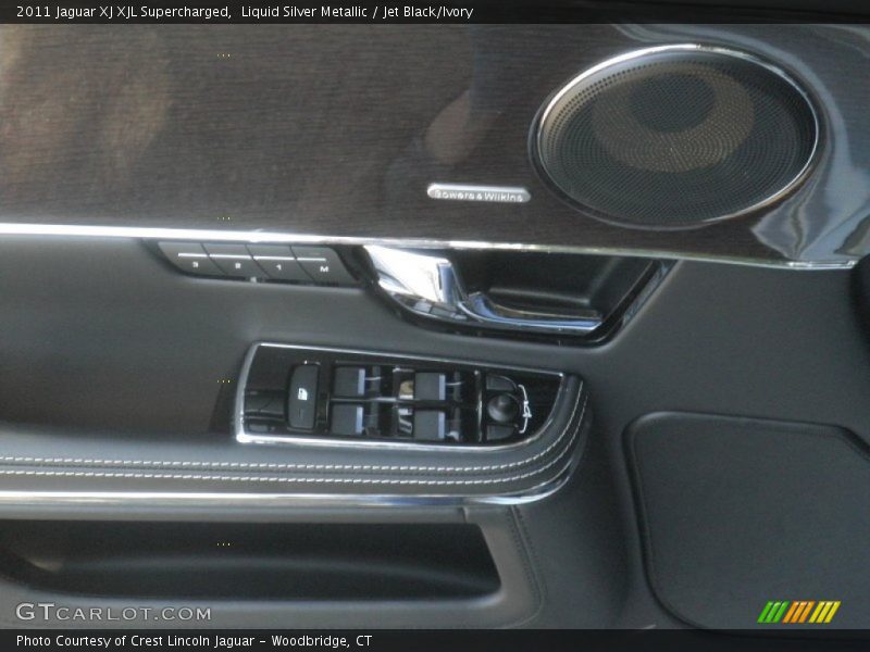 Liquid Silver Metallic / Jet Black/Ivory 2011 Jaguar XJ XJL Supercharged