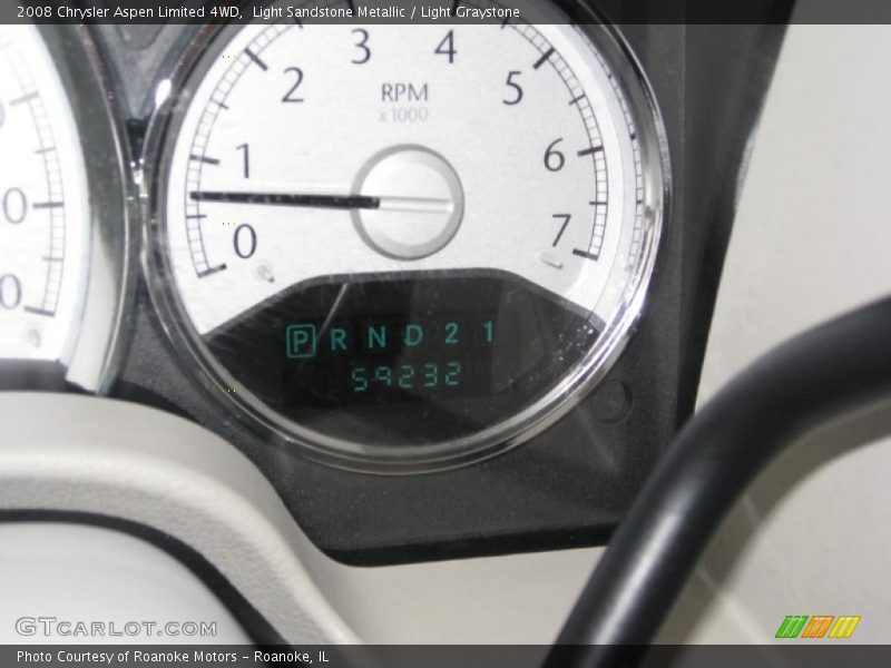 Light Sandstone Metallic / Light Graystone 2008 Chrysler Aspen Limited 4WD