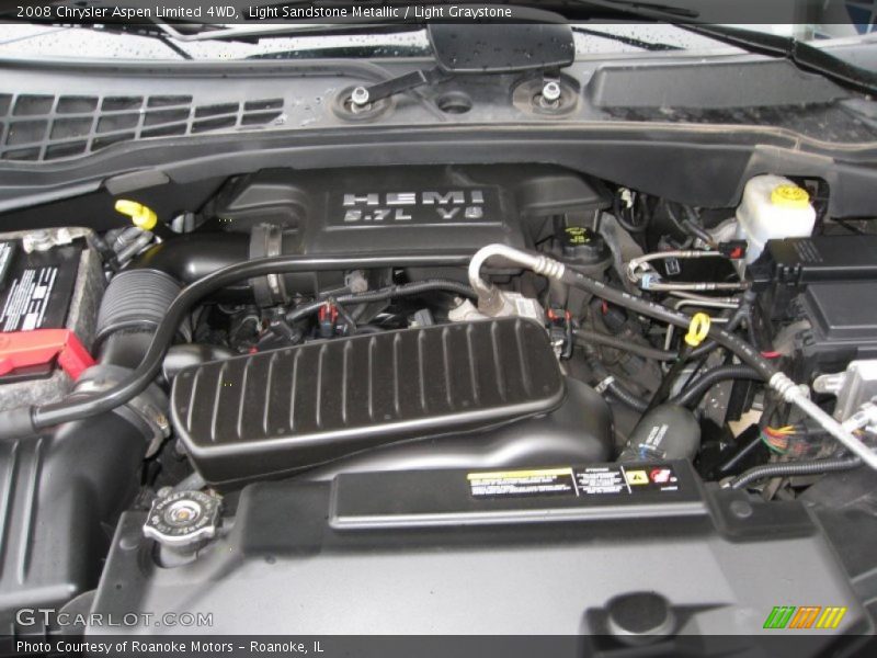 Light Sandstone Metallic / Light Graystone 2008 Chrysler Aspen Limited 4WD