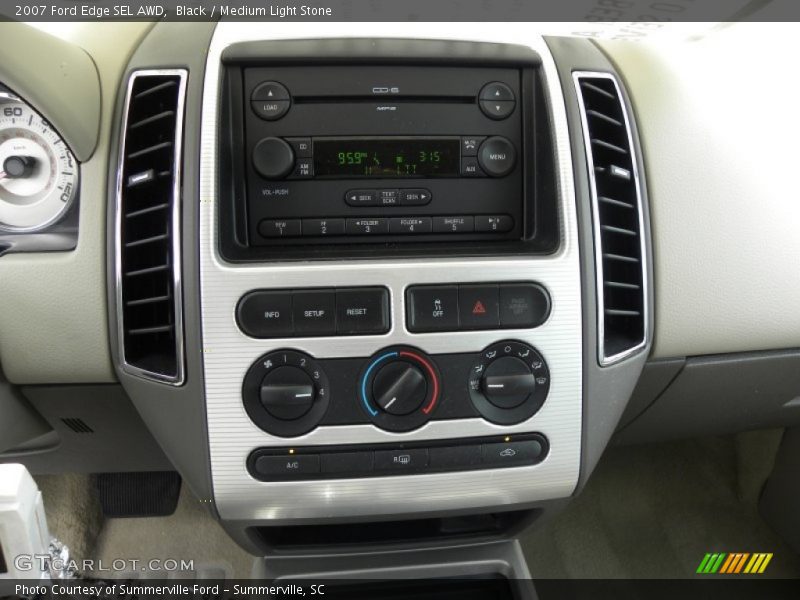 Black / Medium Light Stone 2007 Ford Edge SEL AWD