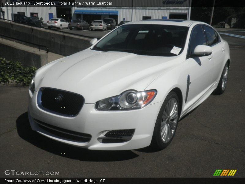 Polaris White / Warm Charcoal 2011 Jaguar XF Sport Sedan
