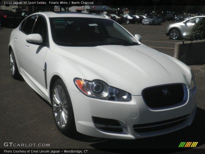 Polaris White / Warm Charcoal 2011 Jaguar XF Sport Sedan