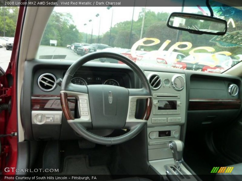 Vivid Red Metallic / Dark Charcoal 2008 Lincoln MKZ AWD Sedan