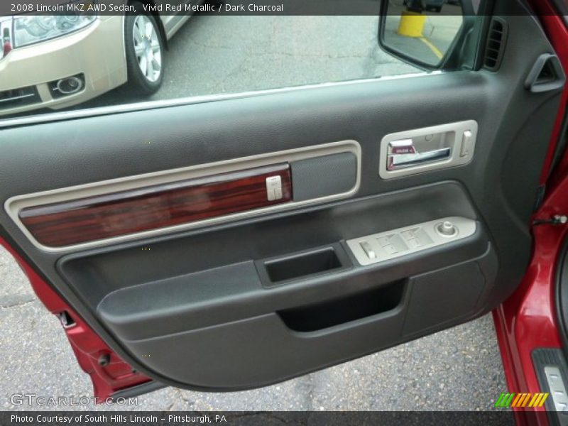 Vivid Red Metallic / Dark Charcoal 2008 Lincoln MKZ AWD Sedan