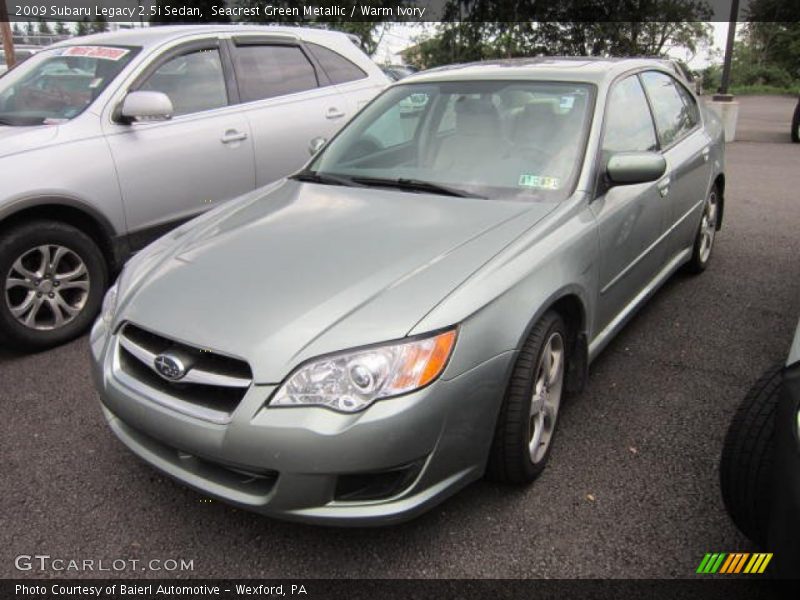 Seacrest Green Metallic / Warm Ivory 2009 Subaru Legacy 2.5i Sedan