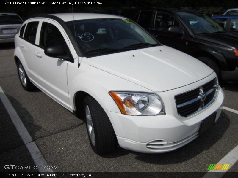 Stone White / Dark Slate Gray 2010 Dodge Caliber SXT