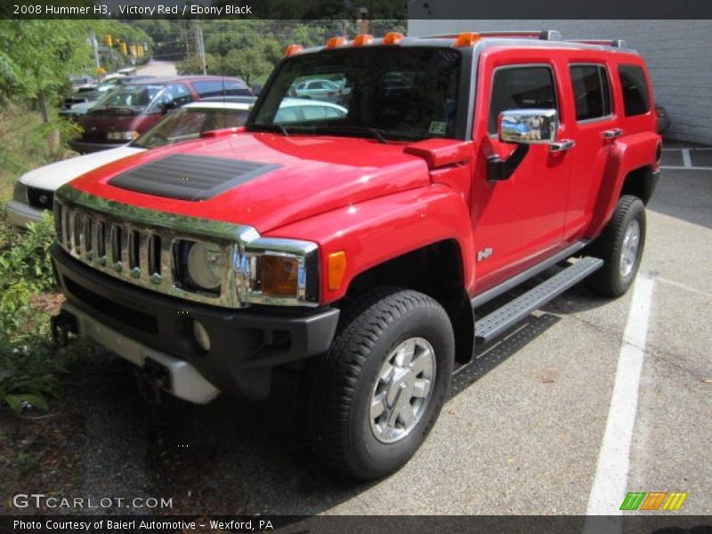 Victory Red / Ebony Black 2008 Hummer H3
