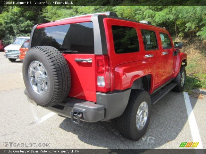 Victory Red / Ebony Black 2008 Hummer H3