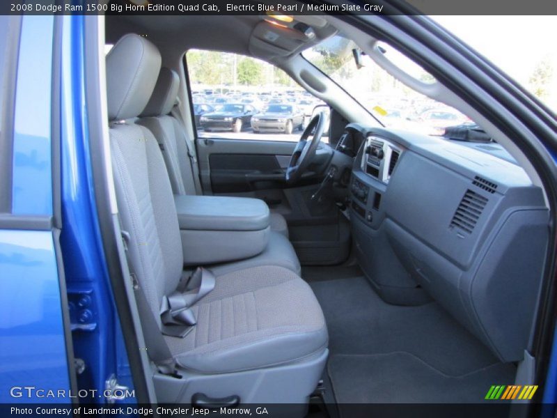 Electric Blue Pearl / Medium Slate Gray 2008 Dodge Ram 1500 Big Horn Edition Quad Cab